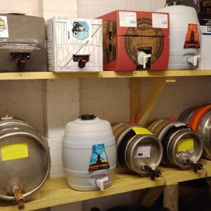 11 beers all ready in the lovely air-conditioned cellar!