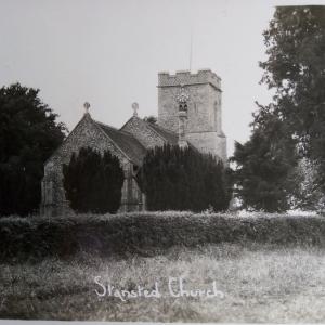 Church over hedge