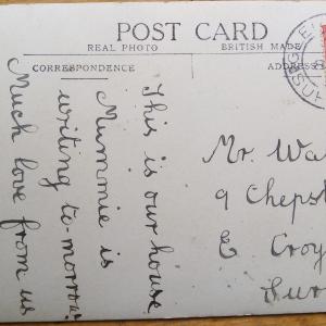 Lower Street East to West marked Back