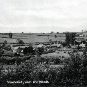Lower Street from high in woods